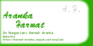 aranka harmat business card